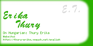 erika thury business card
